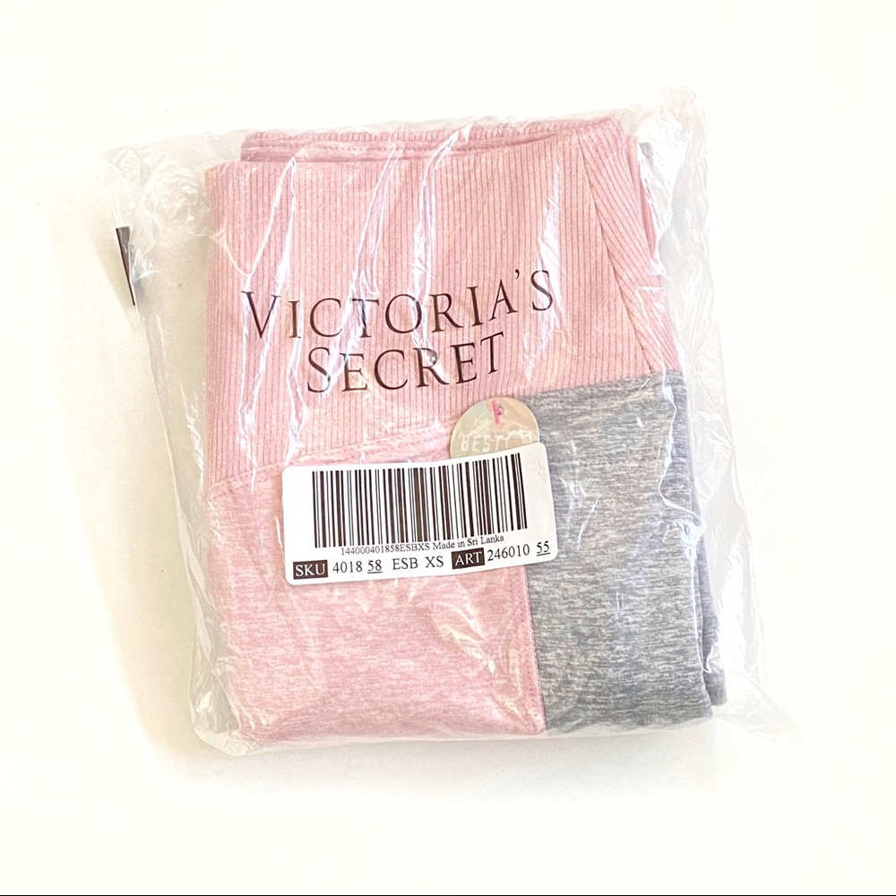 Victoria’s Secret pink Gray cozy high waisted side pocket leggings - Picture 6 of 6